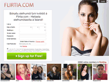 Tablet Screenshot of flirtia.com